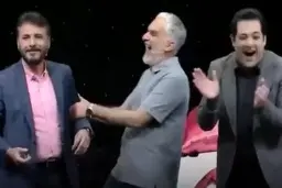 شوخی خنده دار شرکت کننده برنامه با سید جواد هاشمی در آنتن زنده! + ویدیو