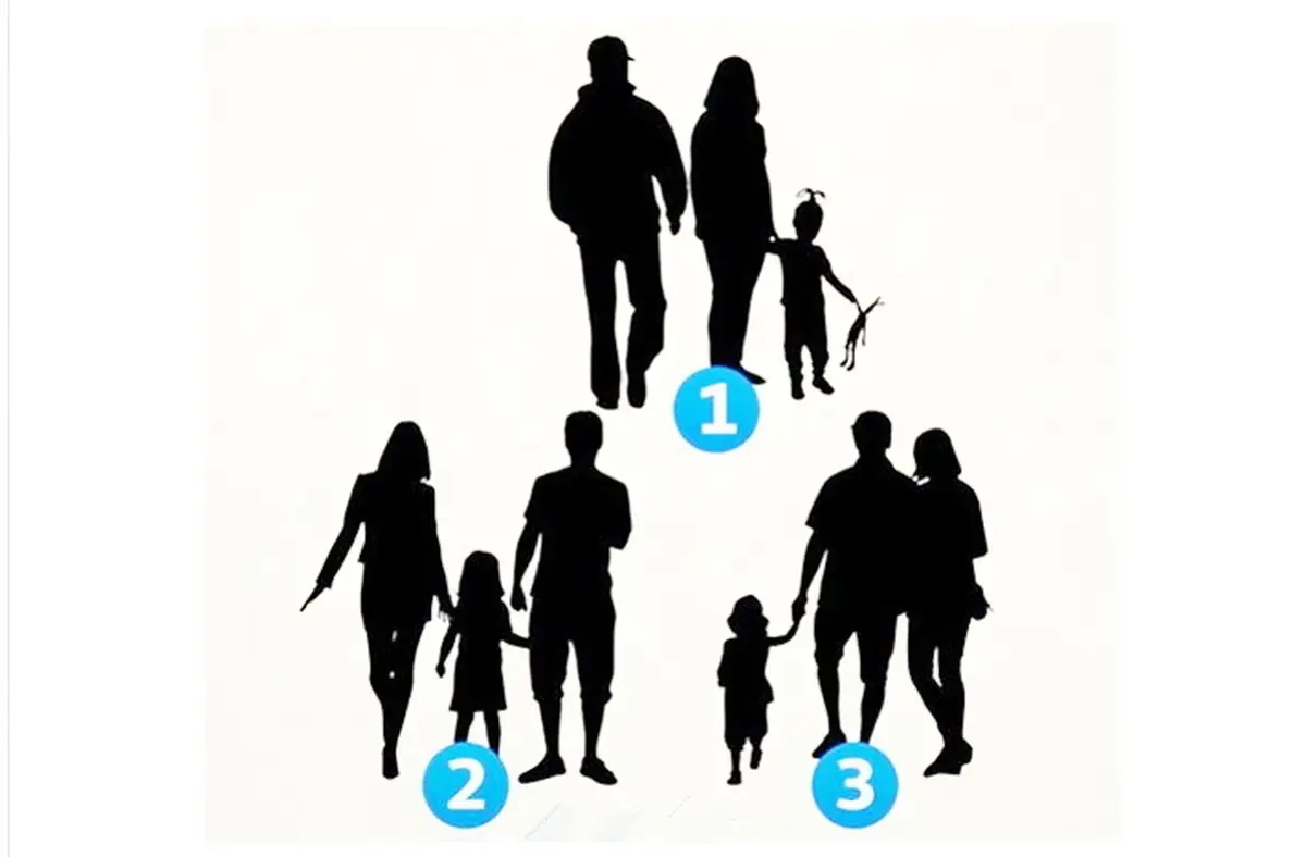 تست شخصیت‌شناسی | به تصویر نگاه کنید و بگوئید کدامیک از سه تصویر، یک خانواده نیست؟