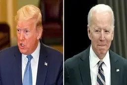 پیشتازی 9 درصدی بایدن در برابر ترامپ