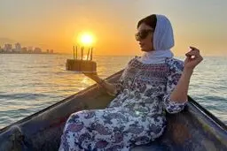 جشن تولد الناز شاکردوست وسط دریا + عکس