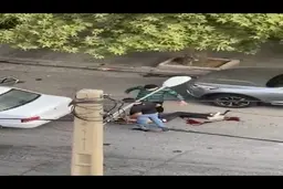 تیراندازی در سعادت آباد به خاطر یک دختر! + ویدئو