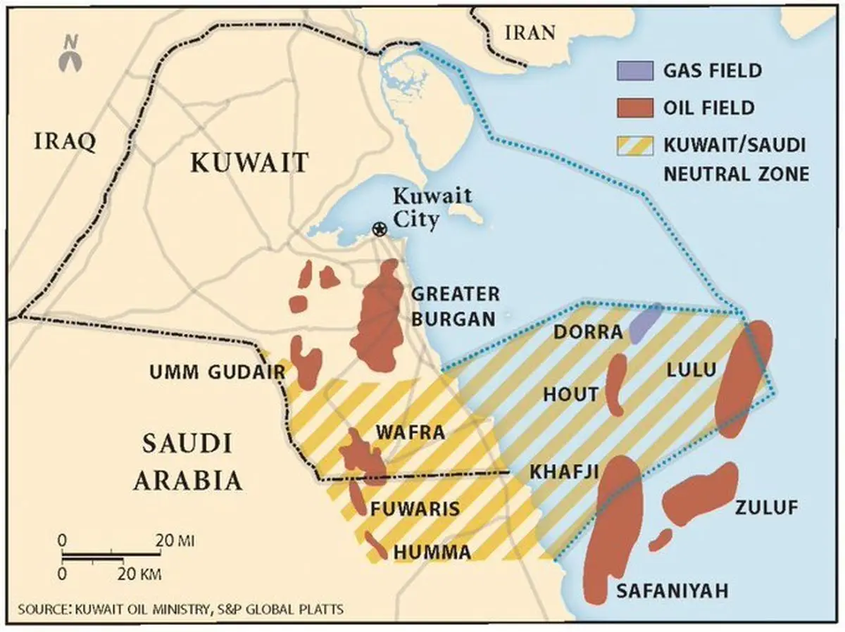 میدان گازی آرش صرفا کویتی - سعودی است