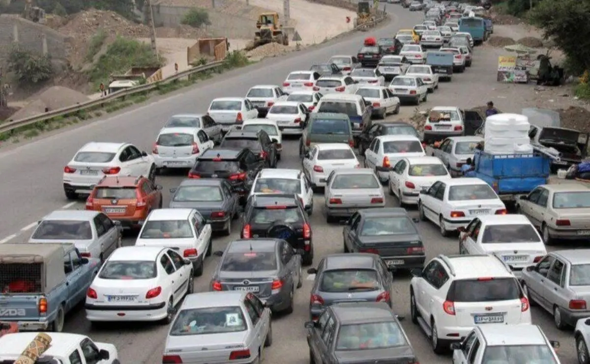 ترافیک سنگین در همه جاده‌های منتهی به شمال در آخرین روز ماه رمضان