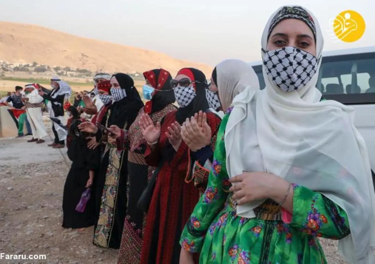 زنان فلسطینی با لباس‌های سنتی +عکس