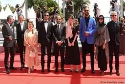 سازندگان «قهرمان» روی فرش قرمز جشنواره کن