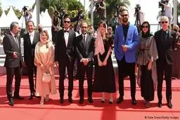 سازندگان «قهرمان» روی فرش قرمز جشنواره کن