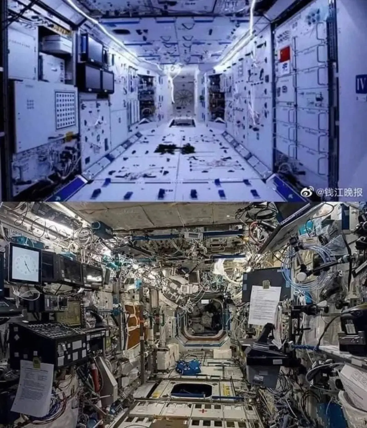 نظم فنگ‌شویی ، داخل ایستگاه فضایی « تیانگوگ» چین در مقایسه با ایستگاه فضایی بین‌المللی+ عکس