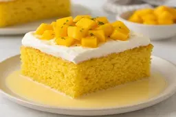 طرز تهیه کیک سه شیر انبه | یه کیک خاص و خوشمزه برای دوستداران انبه +ویدئو