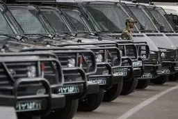  استقرار خودروهای ضد شورش برای مقابله با تظاهرات احتمالی+ویدئو 