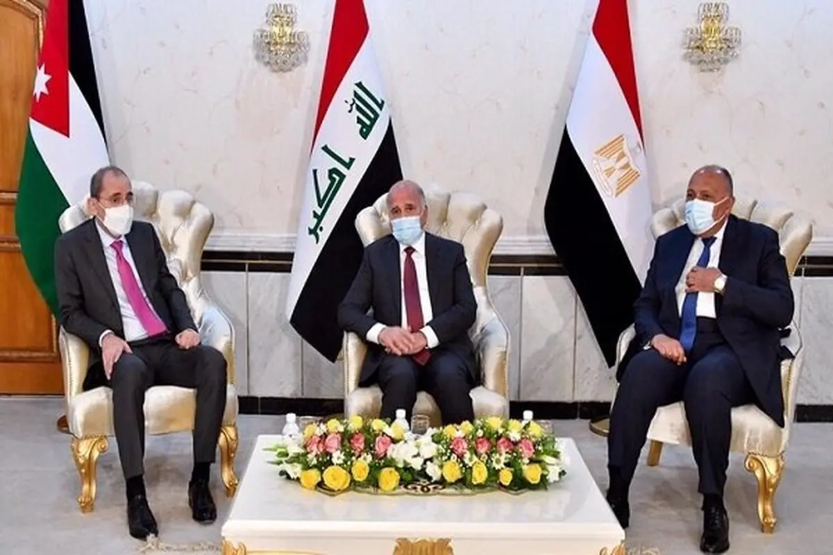 وزرای خارجه عراق، اردن و مصر پیرامون مسائل منطقه ای رایزنی کردند