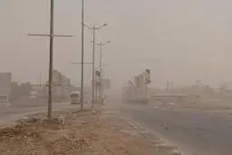 گرد وغبار  | آسمان خوزستان تیره و تار شد