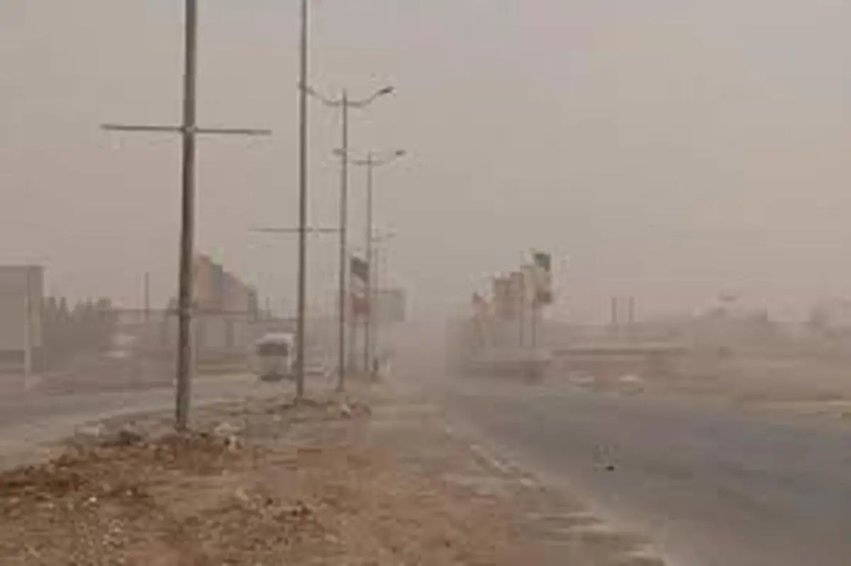 گرد وغبار  | آسمان خوزستان تیره و تار شد