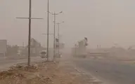 گرد وغبار  | آسمان خوزستان تیره و تار شد