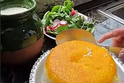 طرز تهیه ته‌دیگ آردی | روشی ساده برای داشتن ته‌دیگی طلایی و یک‌دست +ویدئو