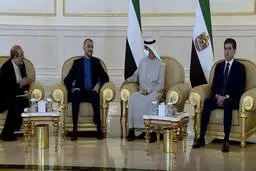 امیرعبداللهیان به دولت امارات تسلیت گفت | امیرعبداللهیان با رئیس جدید دولت امارات متحده عربی دیدار کرد + تصویر

