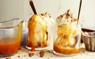این دسر بستنی زعفرانی پره خاصیته درستش کن! | طرز تهیه دسر بستنی زعفرانی +ویدئو