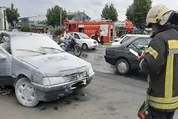 حادثه هولناک آتش‌سوزی در رشت | ماشین وسط رشت خاکستر شد+تصویر