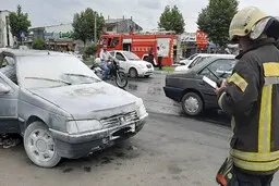 حادثه هولناک آتش‌سوزی در رشت | ماشین وسط رشت خاکستر شد+تصویر