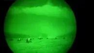 حمله موشکی ایران به پایگاه عین الاسد از نگاه دوربین دید درشب پایگاه + ویدئو