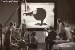 ‏پشت‌صحنه افکت و صداگذارى کارتون‌ها در سال‌های دهه‌ی 1950 در استودیوهای فیلمسازی آمریکا+ویدئو 