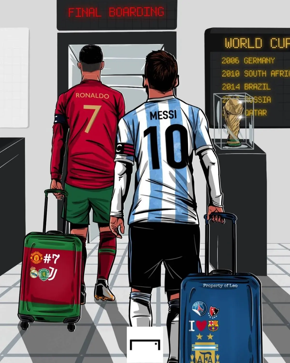 پیش بینی هوش مصنوعی  | فینال عجیب جام جهانی رویارویی مسی و رونالدو
