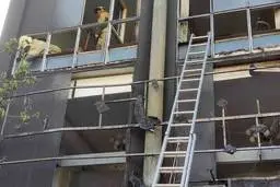  بانک گردشگری خیابان شریعتی دچار حریق شد