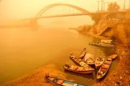 کار زیبای یک هموطن روی پل کارون +عکس 