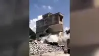  لحظه تخریب یک خانه بدون ستون + ویدئو 