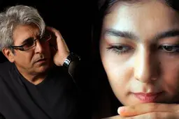 همسر سابق زنده یاد پوپک گلدره در کنار پسرش
