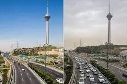 هوای تهران در شریط ناسالم برای گروه‌های حساس
