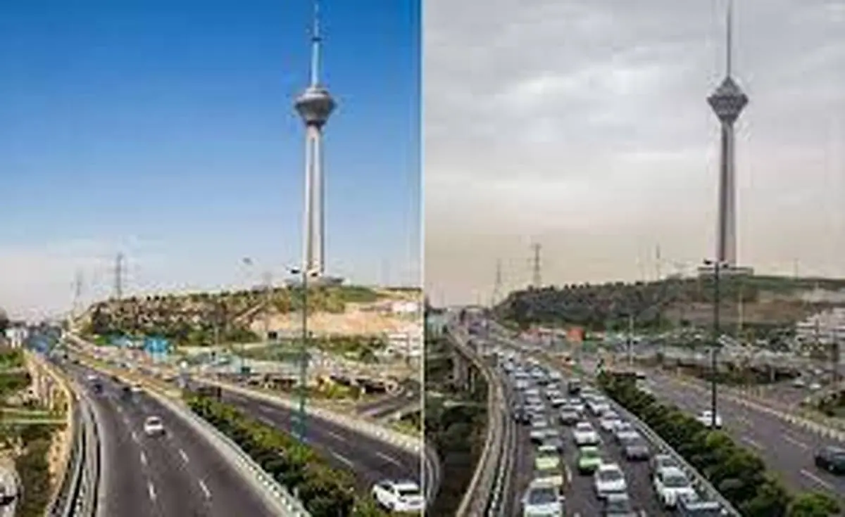 هوای تهران در شریط ناسالم برای گروه‌های حساس