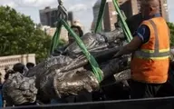 
در آمریکا  معترضان مجسمه‌های کریستف کلمب را تخریب  کردند
