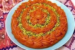 حلوا عربی یه حلوای خوشمزه و‌ کشدار با بافت و طعم بی‌نظیر 

