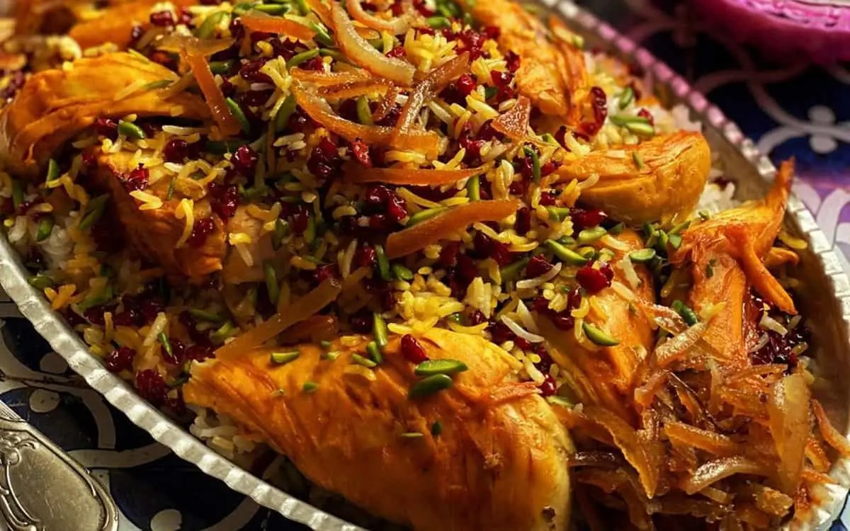 برای ناهار شیرین پلو درست کن، محشر میشه | طرز تهیه شیرین پلو خوشمزه با مرغ تکه ای