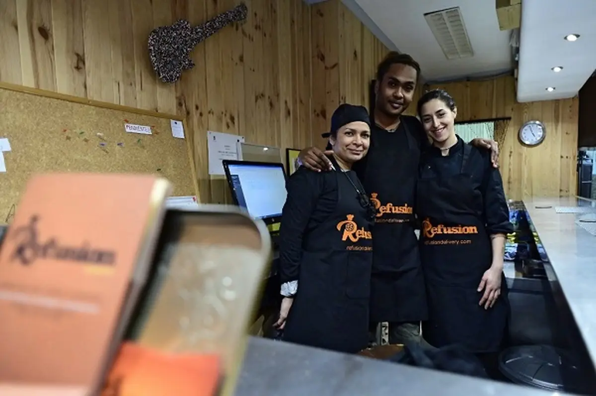 رستوران پناهجویان در مادرید اسپانیا / غذا، راهی برای تغییر گفتمان