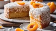 طرز تهیه کیک زردآلو و نارگیل | تا فصلش تموم نشده این کیک رو درست کن که عاشق طعم و مزش می‌شی! +ویدئو