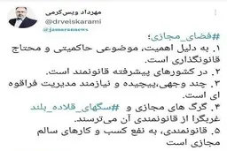 توییت یک نماینده حامی طرح صیانت (محدود سازی اینترنت)
