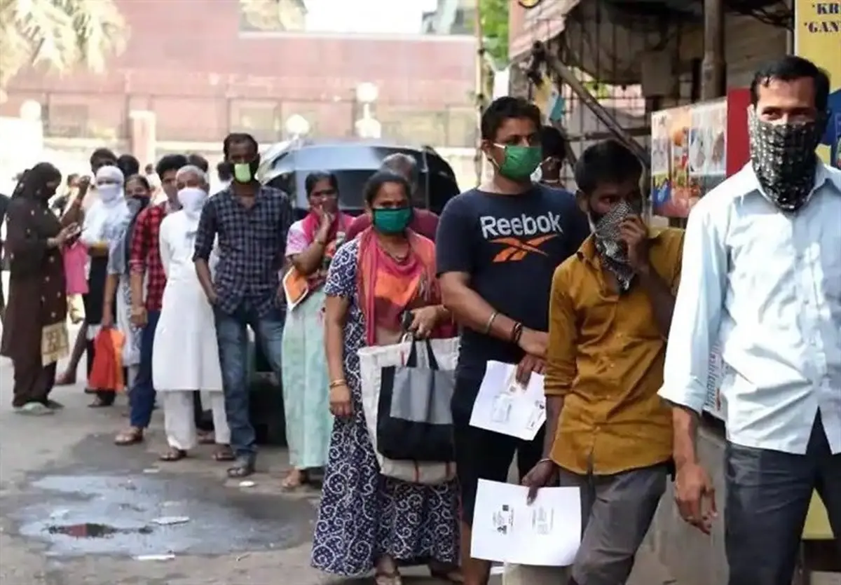 سومین روز ثبت رکورد بالای ابتلا به کرونا در هند