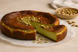طرز تهیه چیزکیک سن سباستین پسته‌ | تو کافه‌ها هم ‌نمی‌تونی مثلش رو پیدا کنی! +ویدئو
