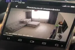 تصویری از شدت انفجار در اوکراین از نگاه دوربین داخل منزل+ویدئو