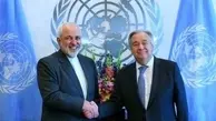 دومین تماس مجدد ظریف در 24 ساعت گذشته با دبیر کل سازمان ملل