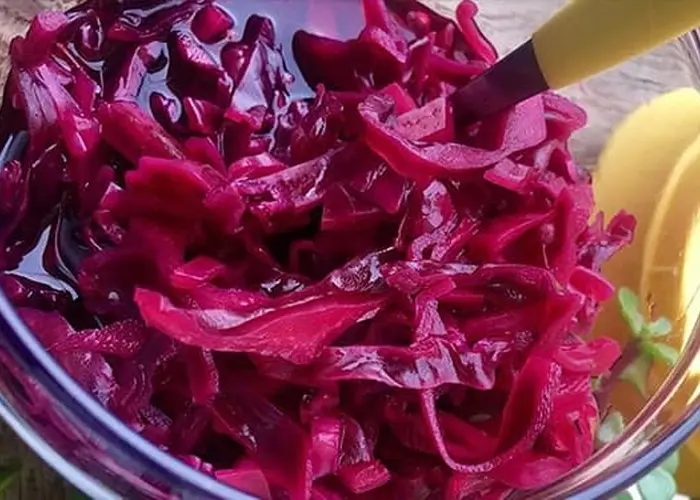 ترشی کلم قرمز به روش رستورانی درست کن | ساده و ارزون یه ترشی خوشمزه درست کن