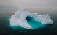 صحنه عجیب از قدم زدن در زیر اقیانوس یخ زده+ویدئو