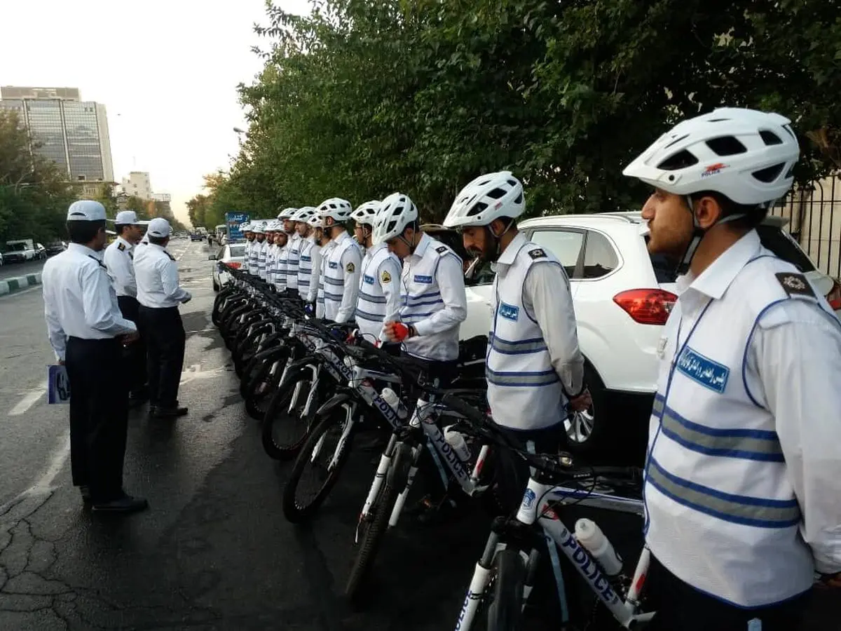  آغاز به کار پلیس دوچرخه سوار در منطقه ۷ تهران