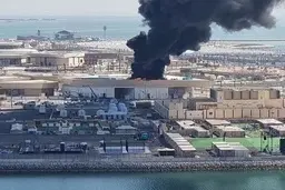 شعله ور شدن یک آتیش سوزی در نردیکی محل کمپ هواداران جام جهانی!