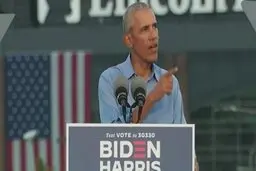 سخنرانی اوباما در حمایت از جو بایدن