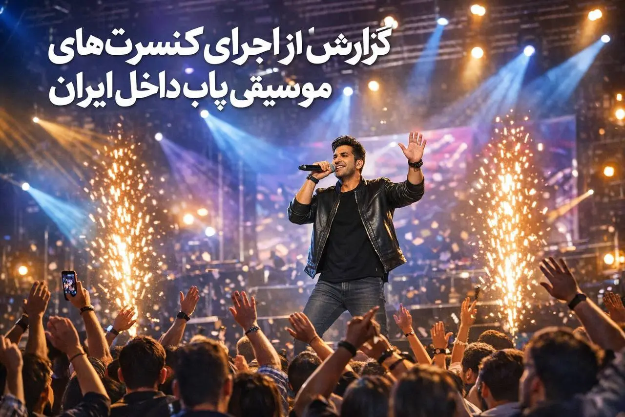 گزارش از اجرای کنسرت‌های موسیقی پاپ داخل ایران

