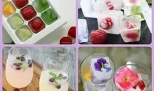 یخ هارو با میوه و تخم شربتی رنگی رنگی کن! | طرز تهیه یخ‌های تزئینی +ویدئو