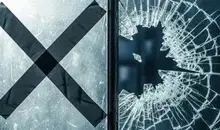 نکات ایمنی در برابر موج انفجار | الگو‌های صحیح چسب‌ زدن شیشه