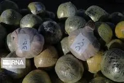 از تریلی حامل بار هندوانه 211 کیلوگرم تریاک کشف  شد